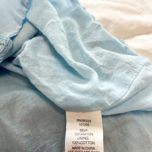 PacSun LA Hearts Blue Floral Bodice Swing Mini Sundress Women’s Size Small - Picture 5 of 6